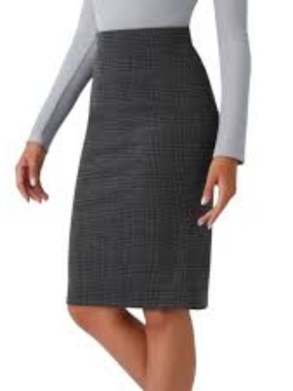 63-NWT HALARA  HIGH WAISTED BODYCON HOUJDSTOOTH SKIRT